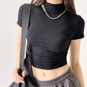 slim summer crop top, view 10 - MRSLM