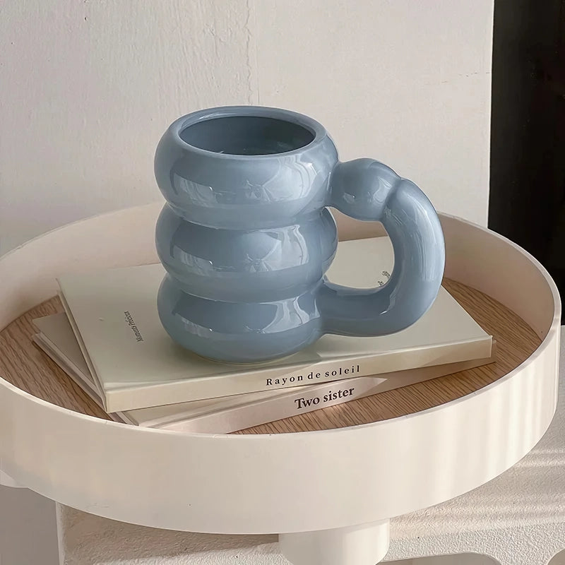 ceramic bubble coffee cup, view 2 - MRSLM