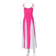color contrast sling dress, view 6 - MRSLM