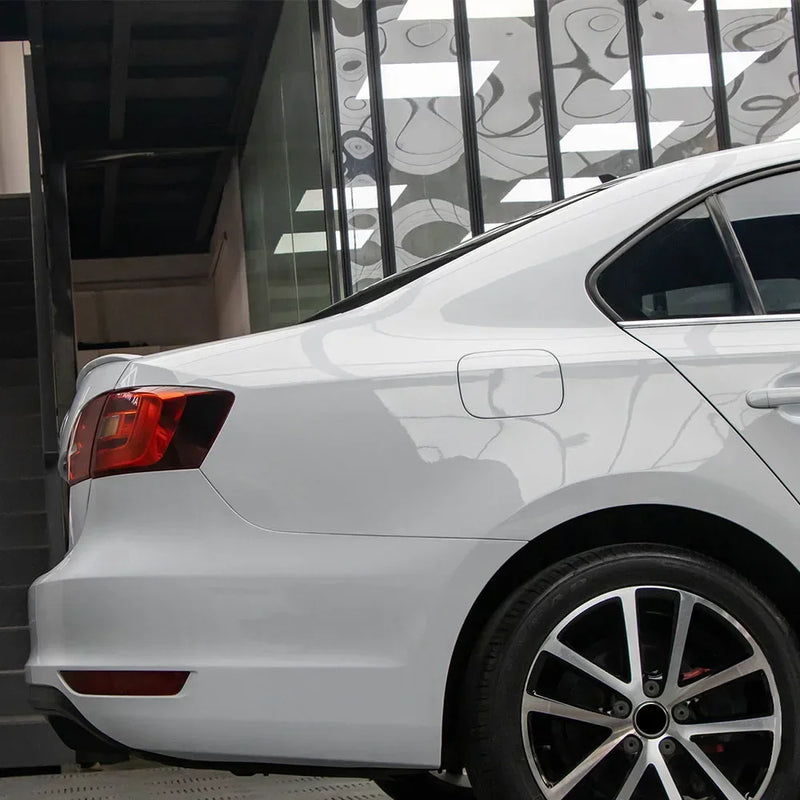 glossy white car wrap vinyl film, view 3 - MRSLM