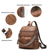 Retro women's casual laptop backpack, view 8 - MRSLM