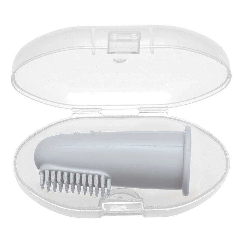 silicone baby finger toothbrush, view 8 - MRSLM