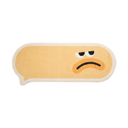 oval plush bedside rug, view 2 - MRSLM