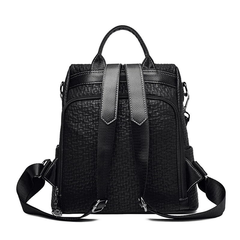 soft PU leather backpack, view 9 - MRSLM