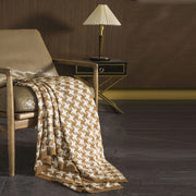 3d illusion plaid cotton bedspread, view 9 - MRSLM