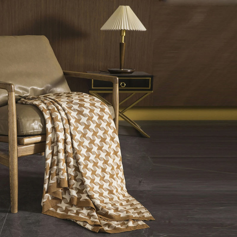3d illusion plaid cotton bedspread, view 9 - MRSLM