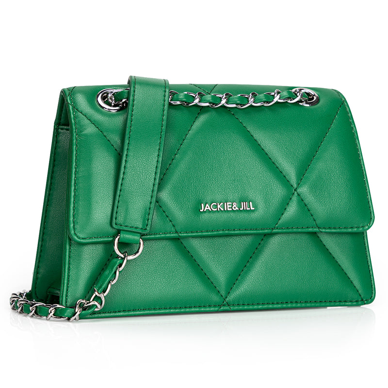diamond pattern shoulder bag, view 7 - MRSLM