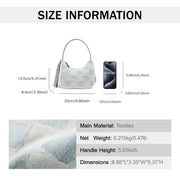 denim look baguette bag, view 10 - MRSLM