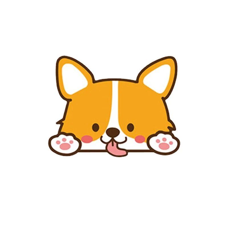corgi dog pvc car sticker, view 10 - MRSLM