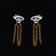 925 silver eye earrings, view 4 - MRSLM