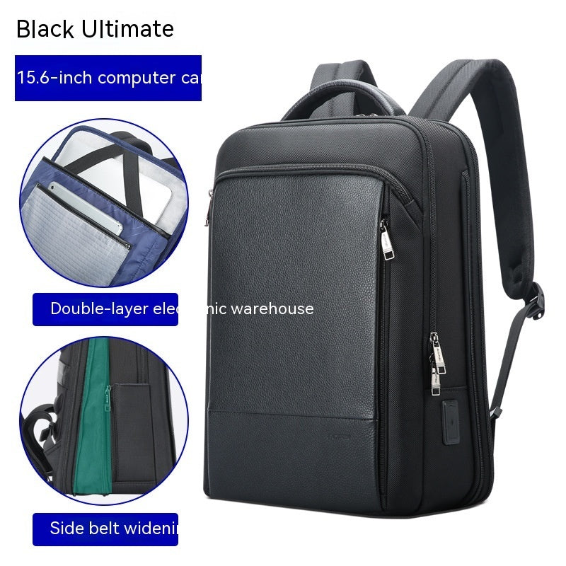 men's business USB backpack, view 6 - MRSLM