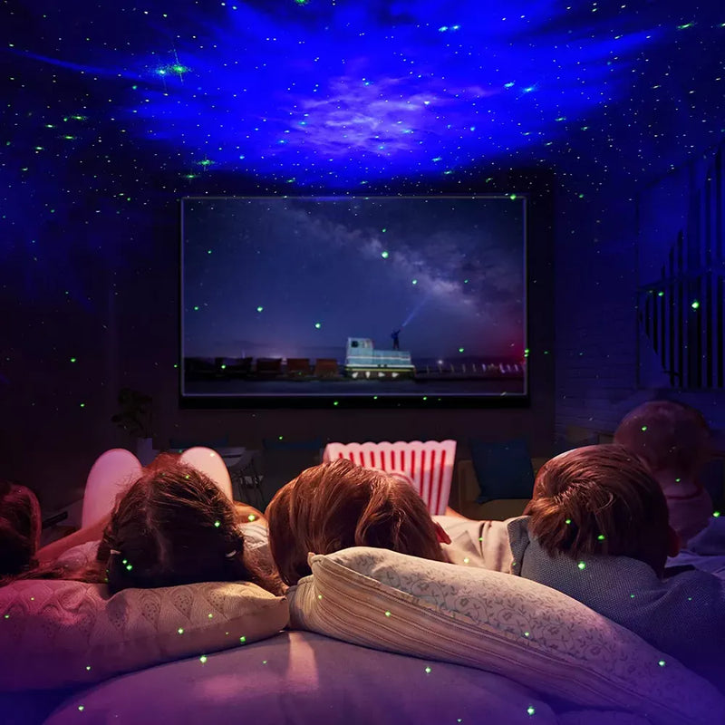 Astronaut galaxy star projector, view 6 - MRSLM