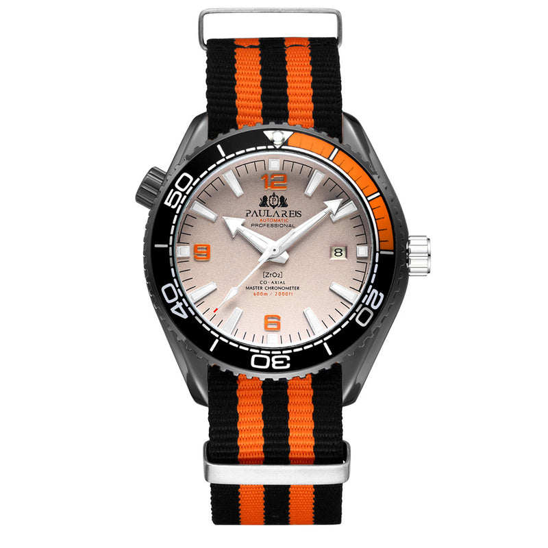 men's automatic mechanical canvas strap watch, view 11 - MRSLM