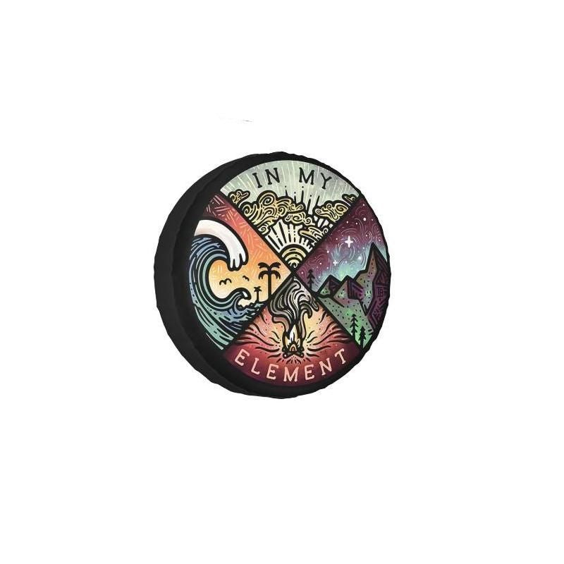 Surf-inspired spare wheel cover, view 3 - MRSLM