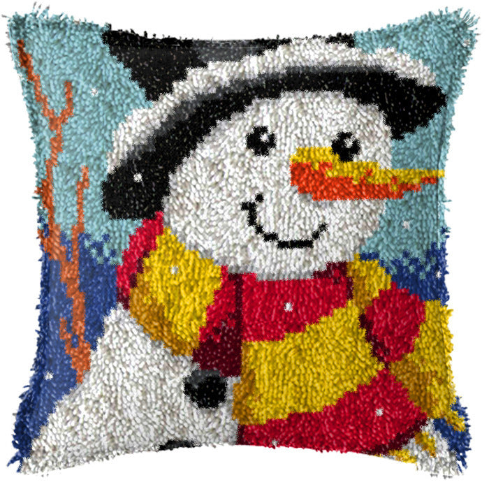 diy christmas embroidered cushion kit, view 18 - MRSLM