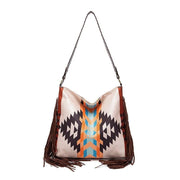 bohemian canvas shoulder bag, view 2 - MRSLM