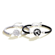 sterling silver couple bracelet, view 5 - MRSLM