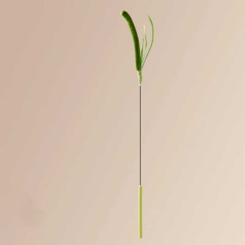 interactive feather teaser stick for cats and dogs, view 2 - MRSLM