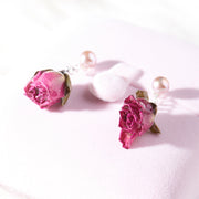 long flower earrings, view 3 - MRSLM