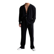men's button shirt and trousers set, view 5 - MRSLM