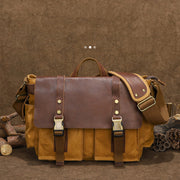 waxed canvas crossbody bag - MRSLM