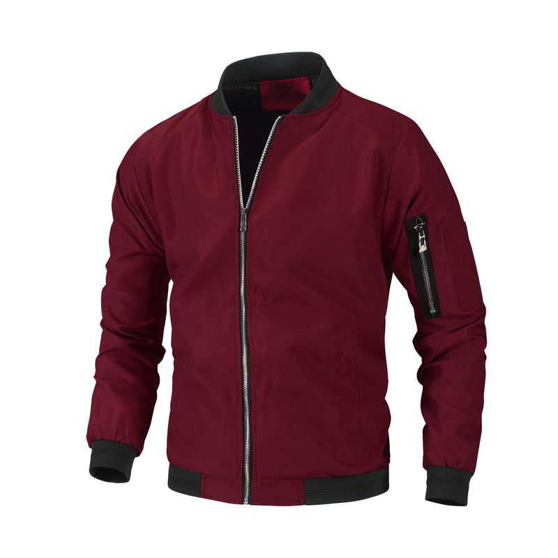 men's loose baseball jacket, view 2 - MRSLM