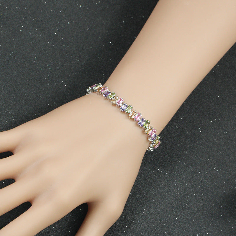 square zircon bracelet - MRSLM
