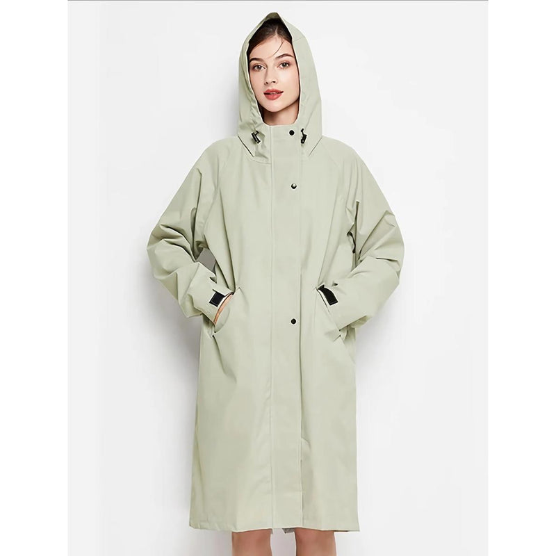 women's waterproof hooded rain jacket, view 6 - MRSLM