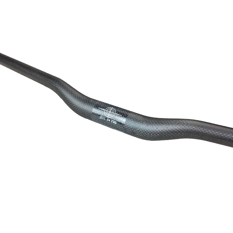 carbon fiber mountain bike handlebar, view 2 - MRSLM
