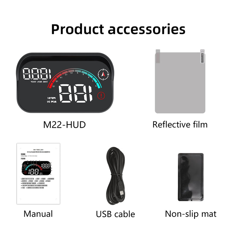 universal car HUD head-up display, view 6 - MRSLM