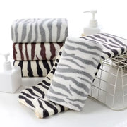quick-dry zebra stripe microfiber towel - MRSLM