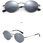 round polarized mirror sunglasses for women, view 4 - MRSLM