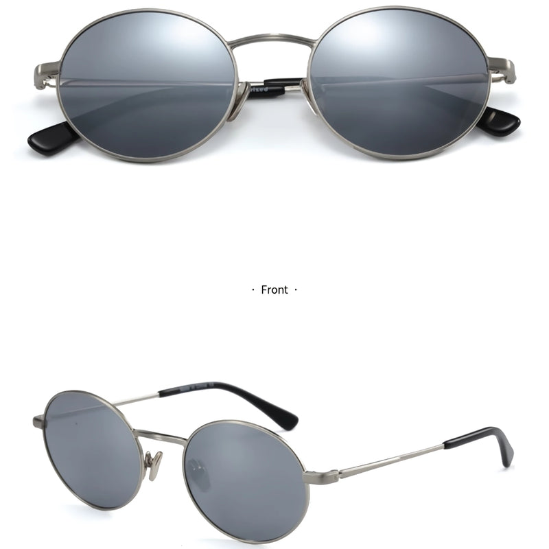 round polarized mirror sunglasses for women, view 4 - MRSLM