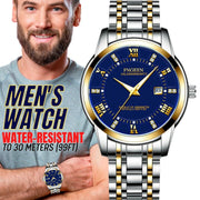 men's stainless steel luminous quartz watch - MRSLM