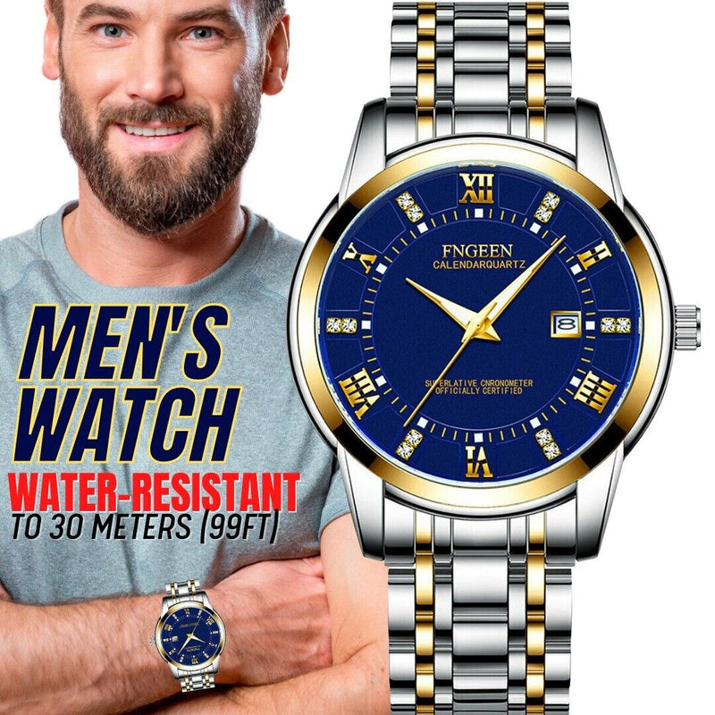 men's stainless steel luminous quartz watch - MRSLM
