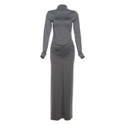 women's pleated high-waist dress, view 6 - MRSLM