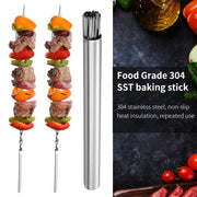 stainless steel BBQ skewers set, view 5 - MRSLM