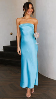 backless printed dress, view 18 - MRSLM