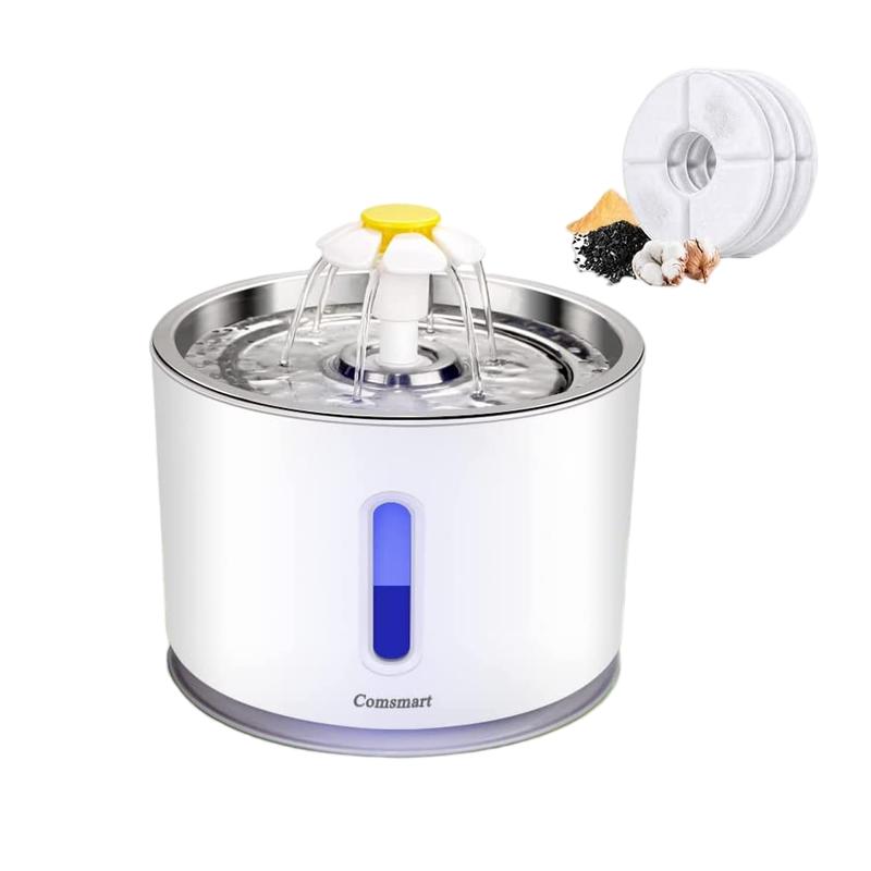 81oz cat water fountain with quiet pump - MRSLM