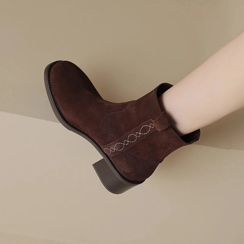 women's suede ankle boots, view 9 - MRSLM