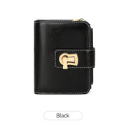 retro pu leather short wallet, view 2 - MRSLM