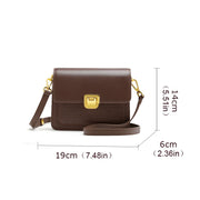 Crocodile-pattern square crossbody bag, view 7 - MRSLM