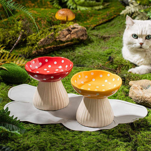 mushroom ceramic pet bowl - MRSLM