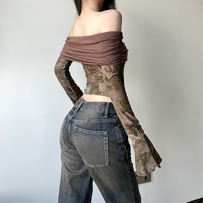 slim-fit off-shoulder top, view 3 - MRSLM