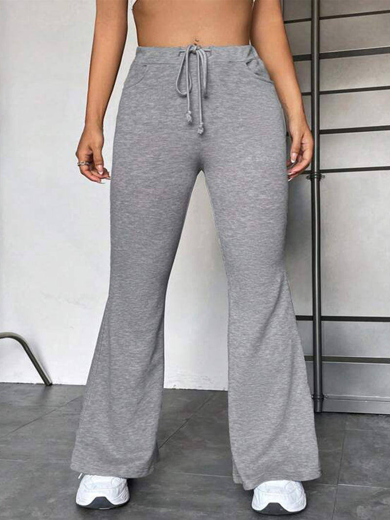 Stitching Yoga Exercise Pants Outdoor Casual Flared Pants