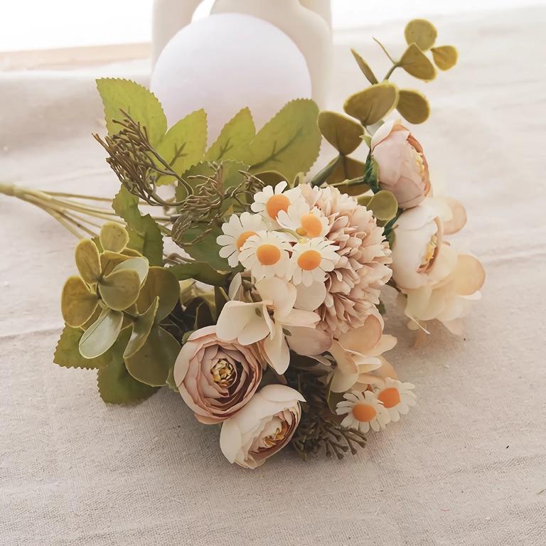 artificial silk rose bouquet, view 7 - MRSLM