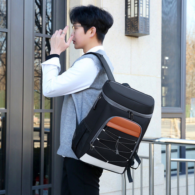 Insulated picnic backpack, view 4 - MRSLM