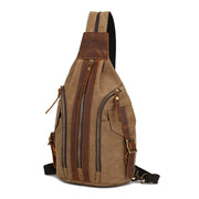 retro canvas chest shoulder bag, view 2 - MRSLM