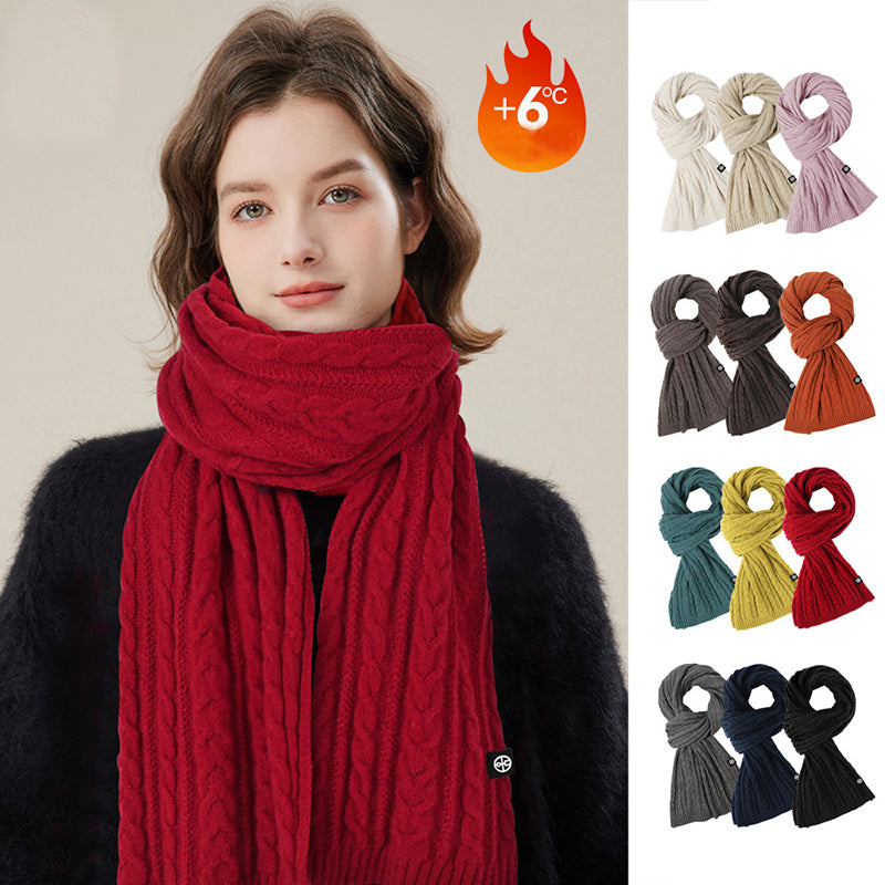 Women's long knit winter scarf - MRSLM