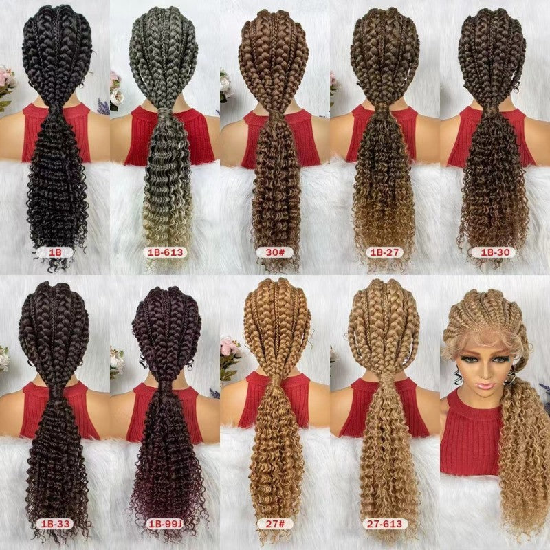 lace braided hand-woven wig, view 2 - MRSLM